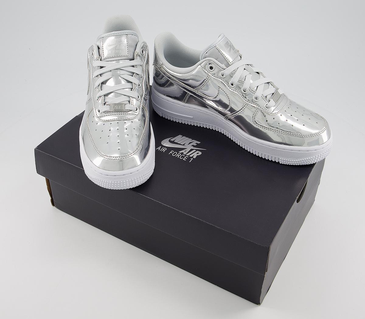 nike air force 1 metallic chrome