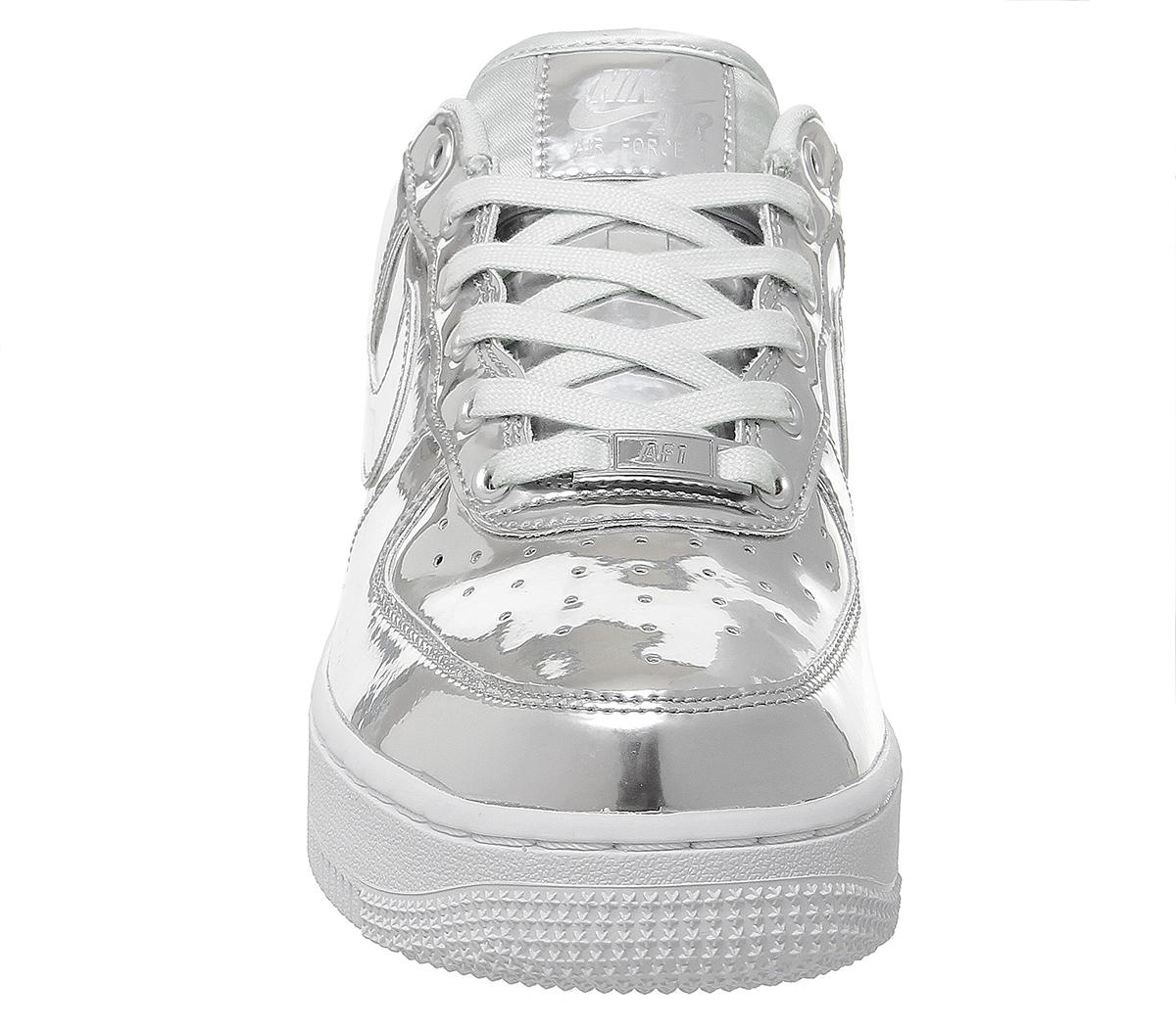 nike air force 1 chrome metallic silver