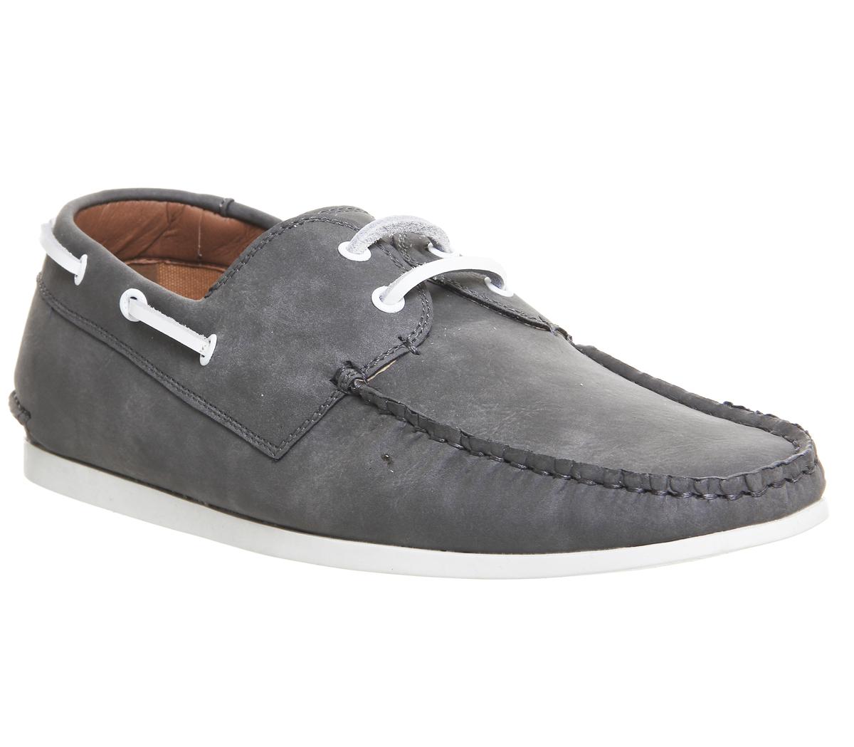 boat shoes grey