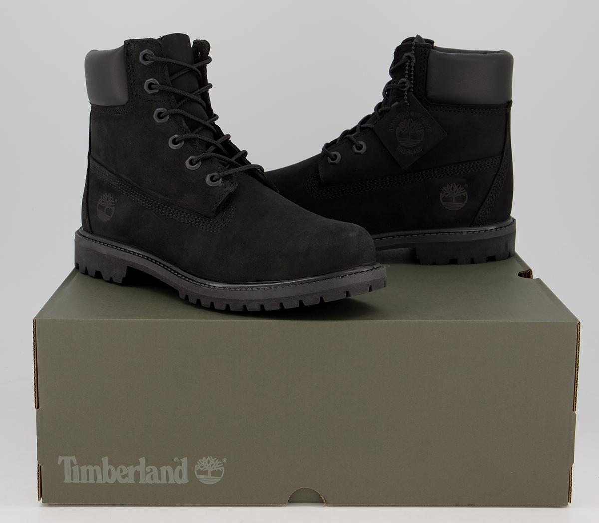 timberland premium 6 boots black