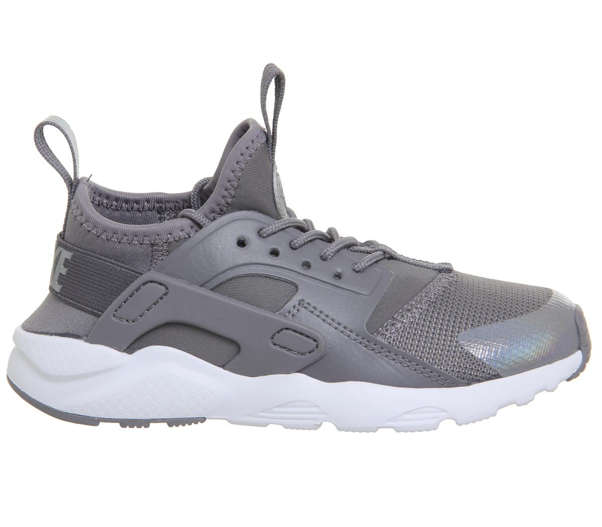 huarache run ultra ps gunsmoke metallic silver white