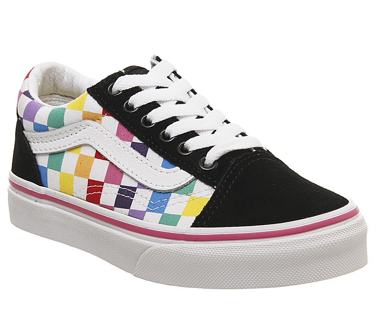 how to clean rainbow checkered vans