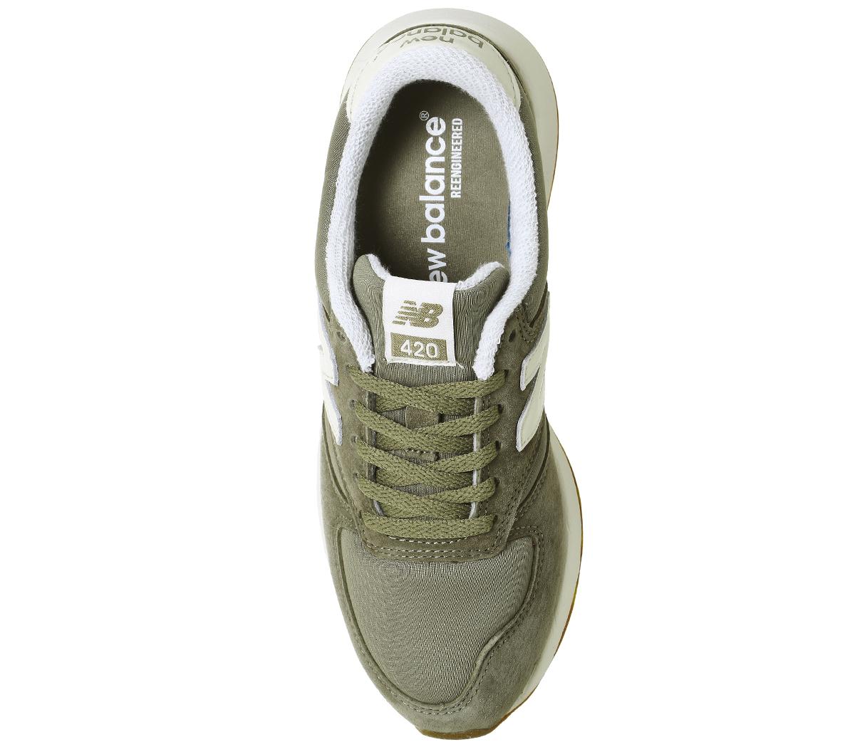 new balance 420 trainers khaki