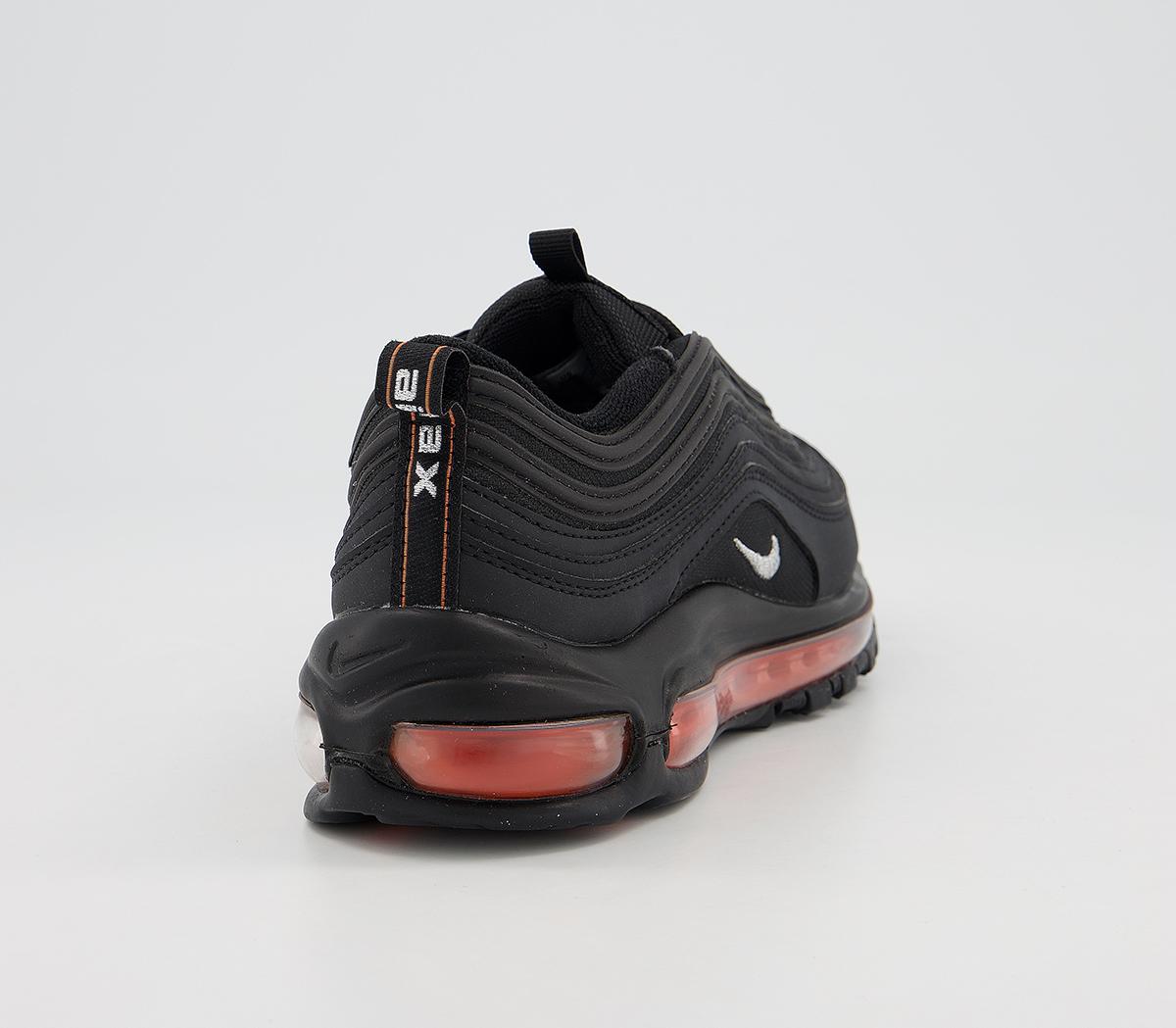 air max 97 gs black metallic silver total orange