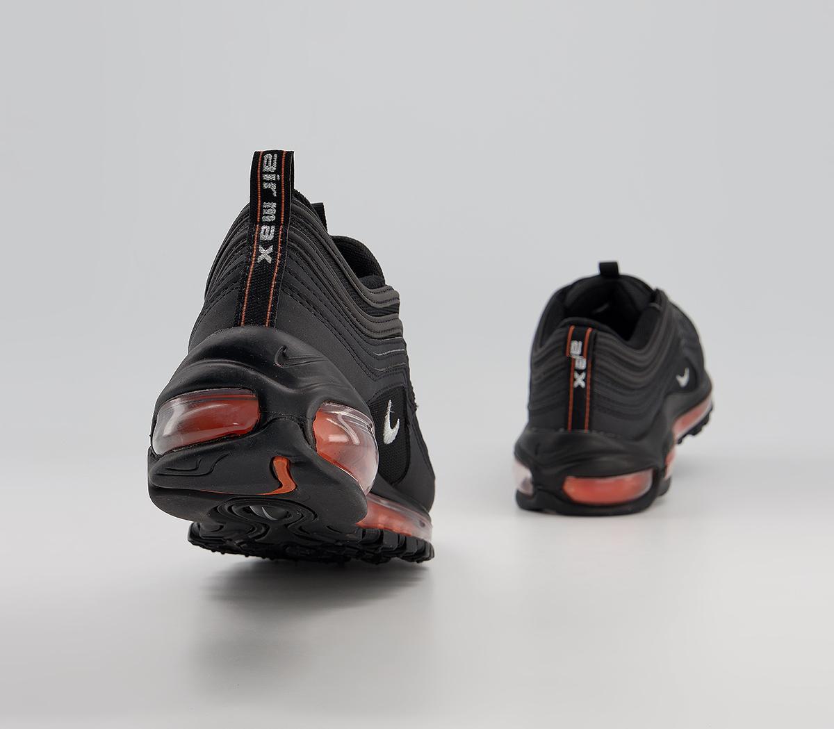 air max 97 gs black metallic silver total orange