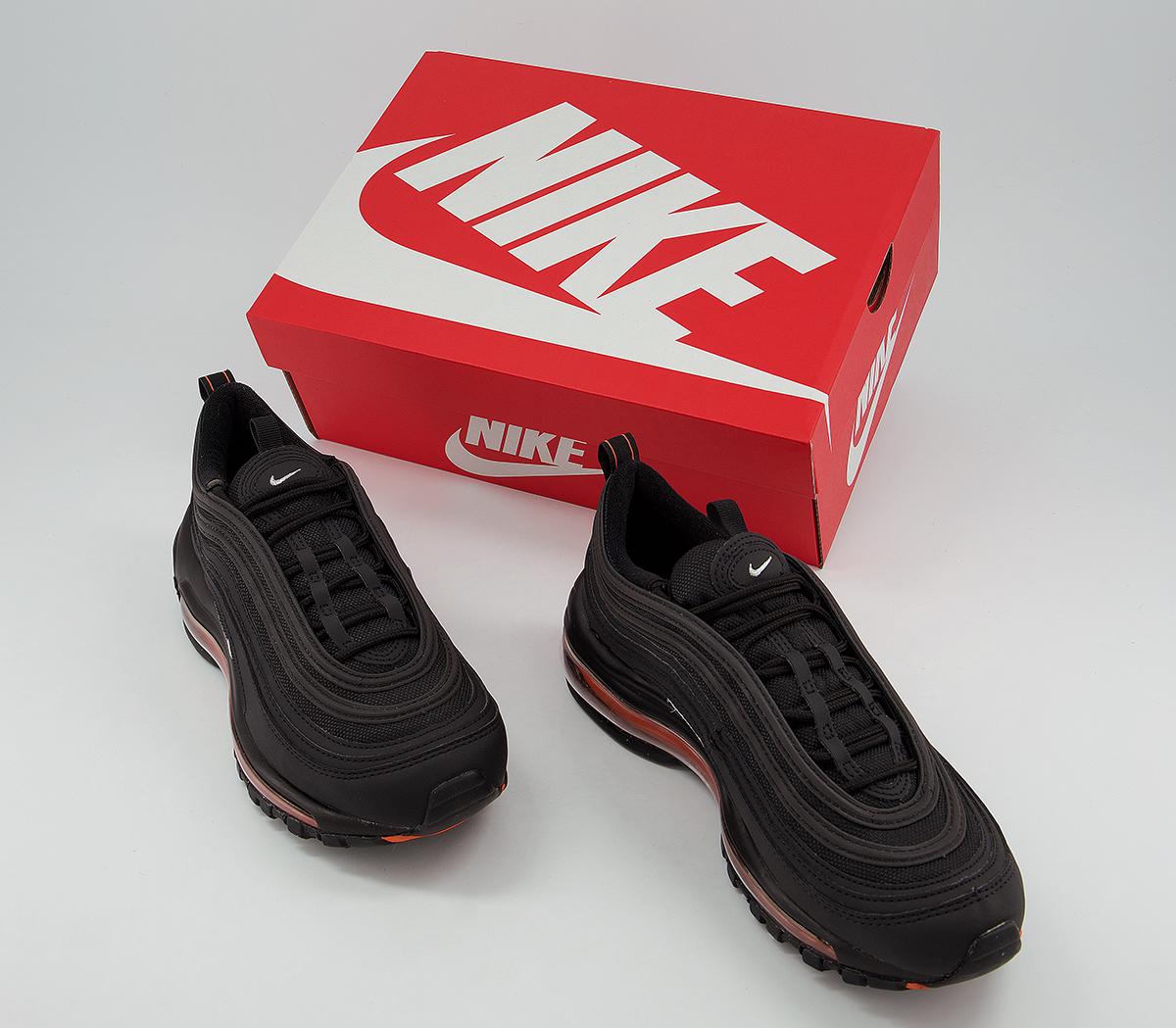 air max 97 gs black metallic silver total orange