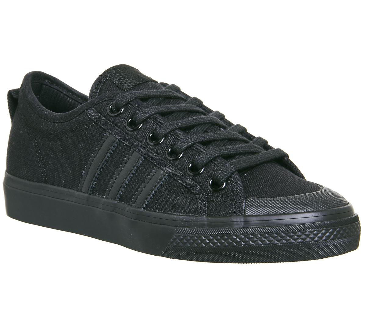 triangle Condense Police station Black Adidas Nizza Trainers Deals, SAVE 32% - aveclumiere.com