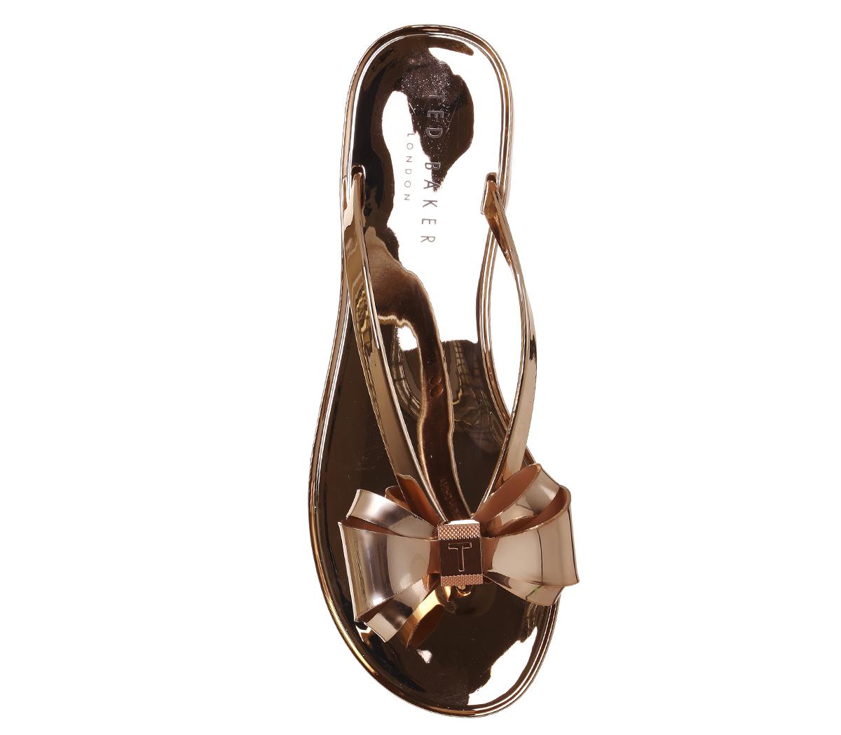 Ted Baker Glamaar Flip Flop Rose Gold - Sandals