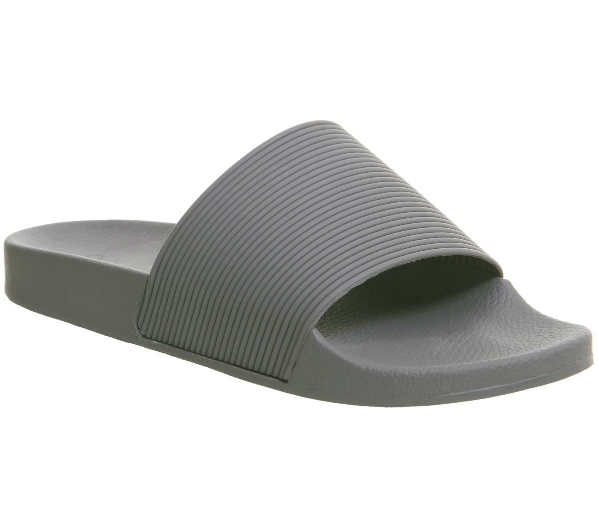 Office Flume Slides Grey - Sandals