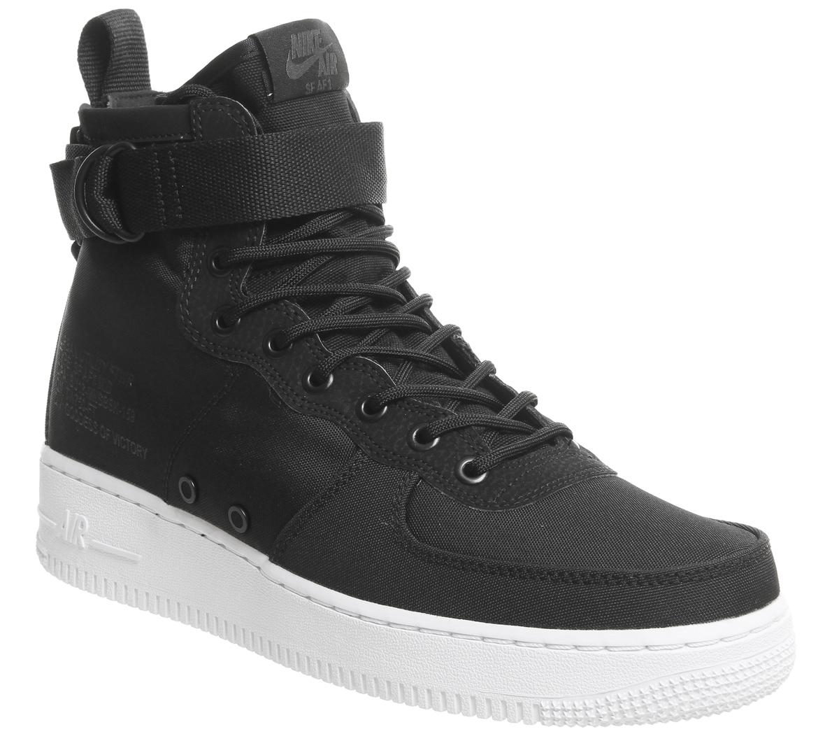 nike sf air force 1 black and white