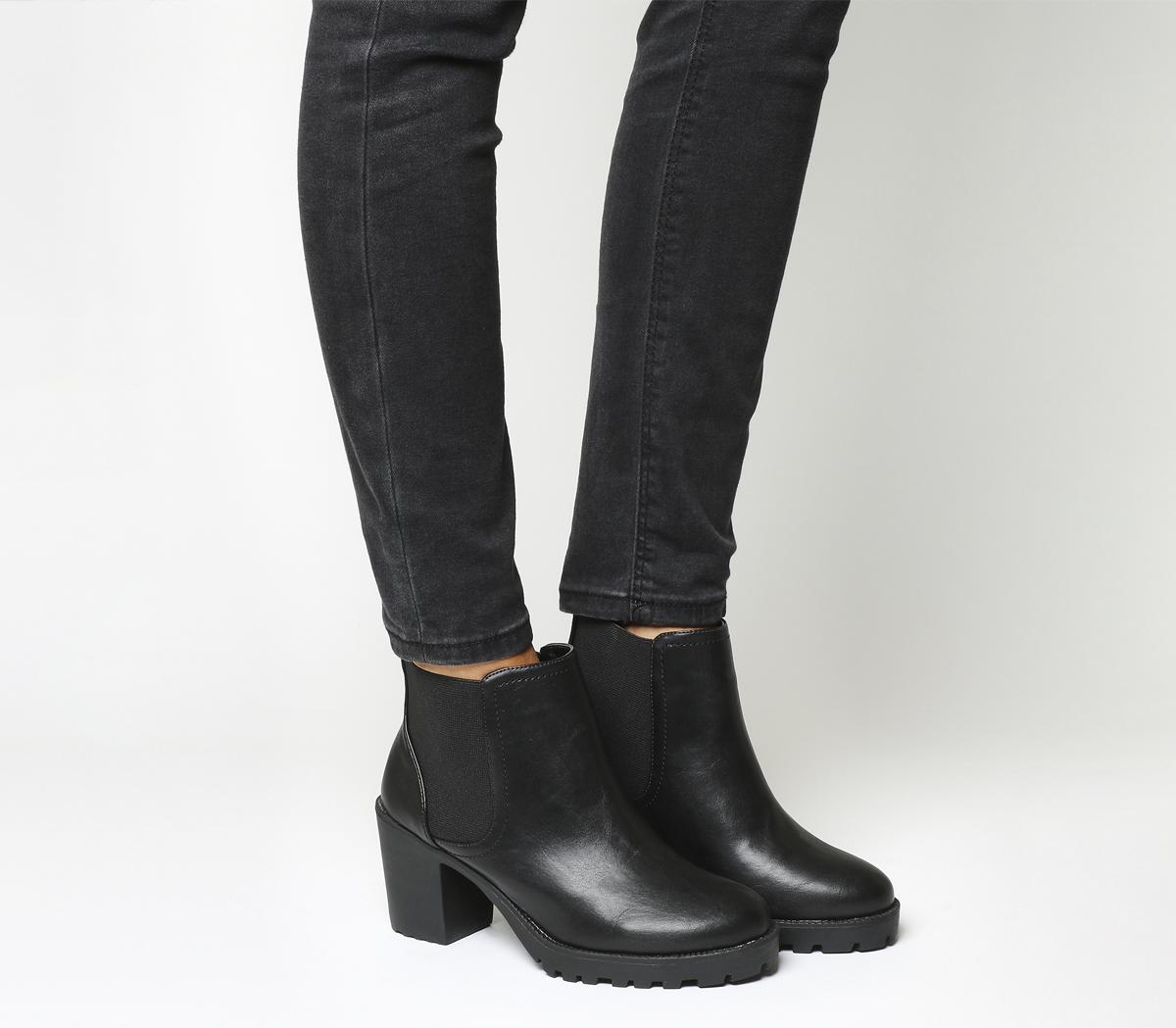 mid heel chelsea boots