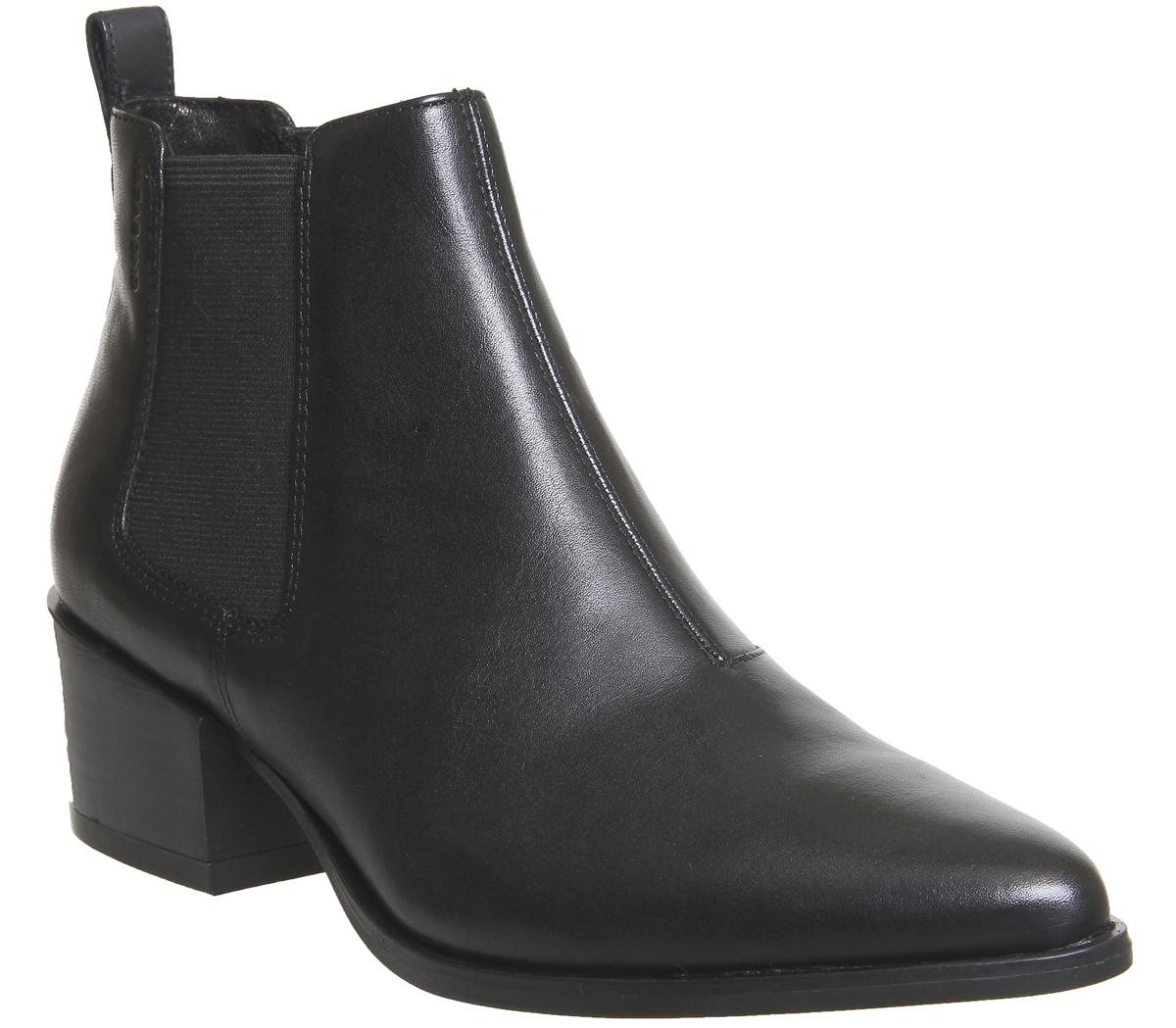 women's marja toe ankle boots in black