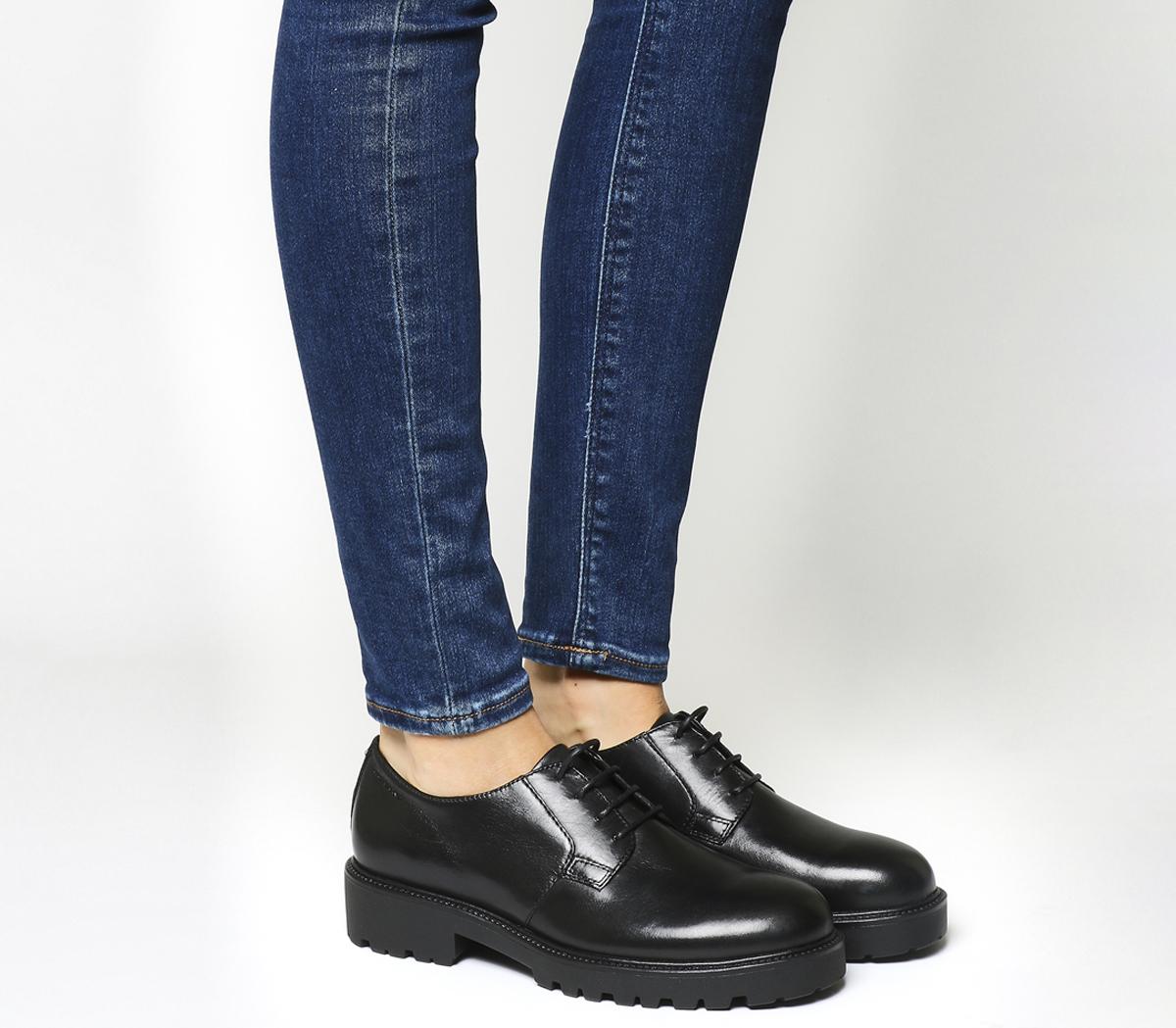 halv otte radikal Awaken Vagabond Shoemakers Kenova Lace Shoes Black Leather - Flat Shoes for Women