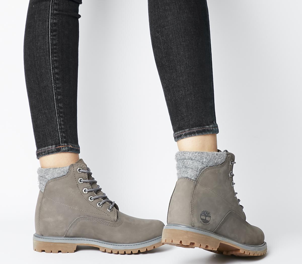 grey ankle timberlands