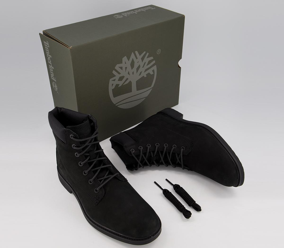 timberland slim 6 inch premium boots black nubuck