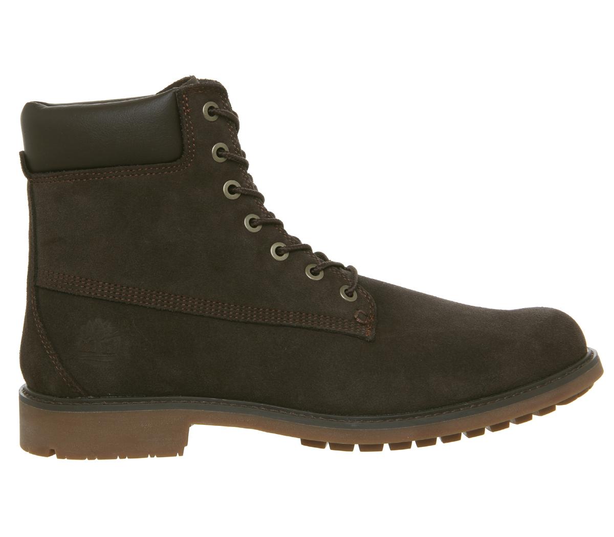 timberland mens slim boots coffee