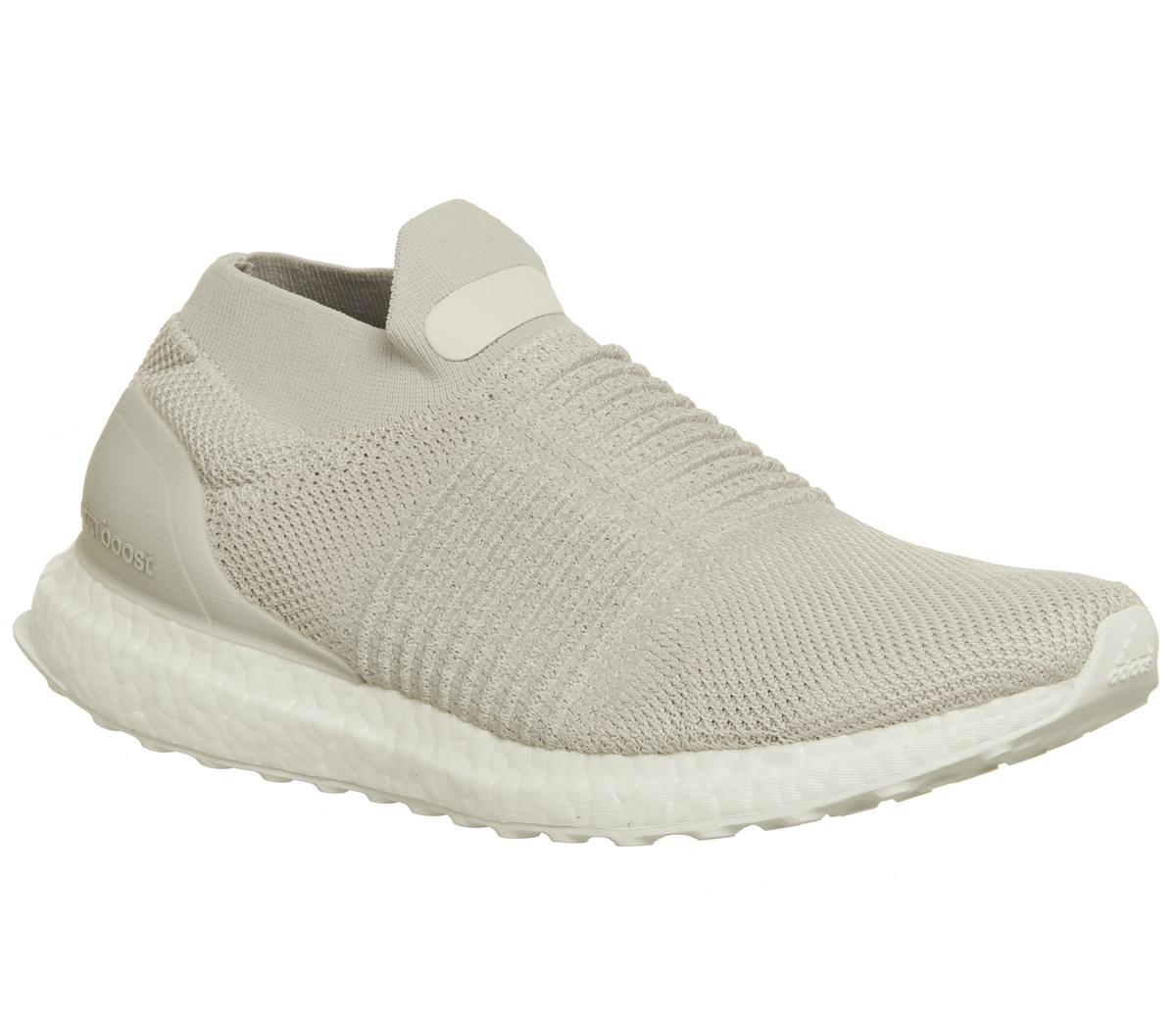 adidas Ultraboost Ultra Boost Laceless Chalk Pearl - His trainers