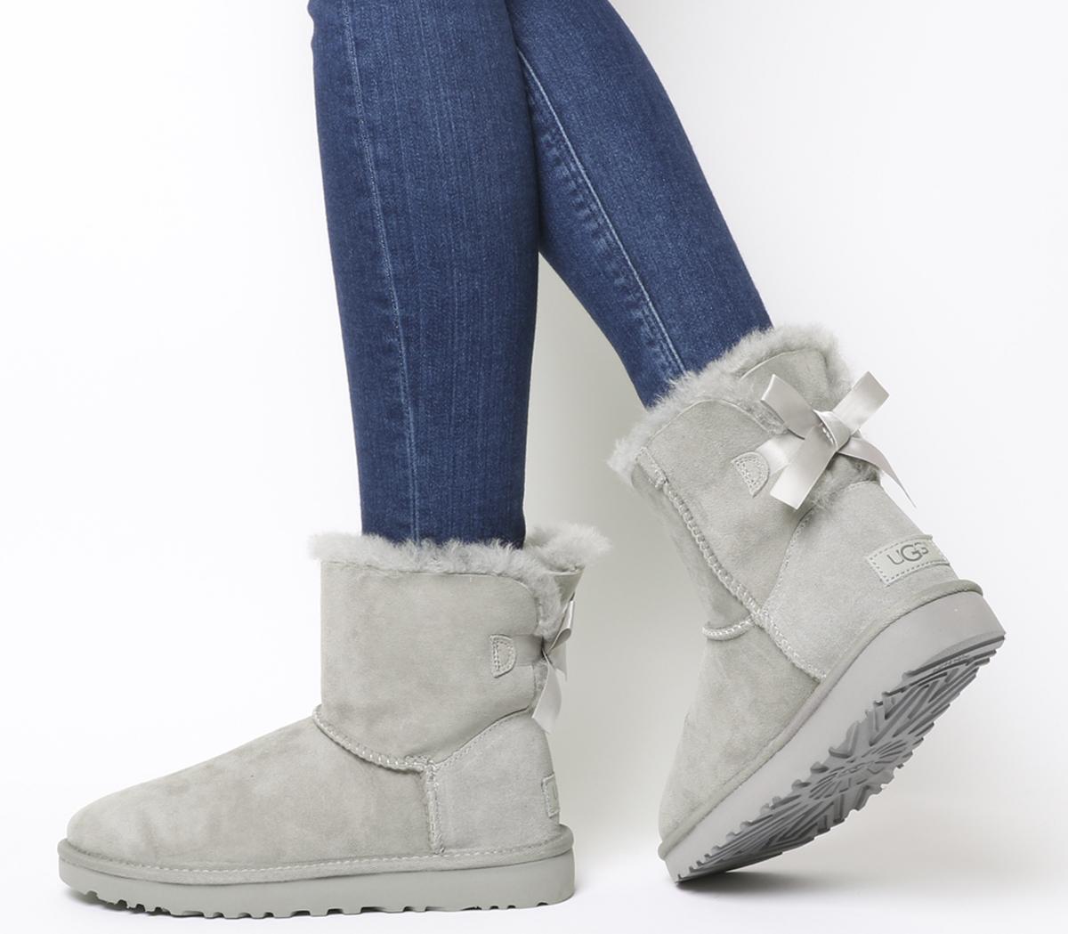 grey uggs with bows