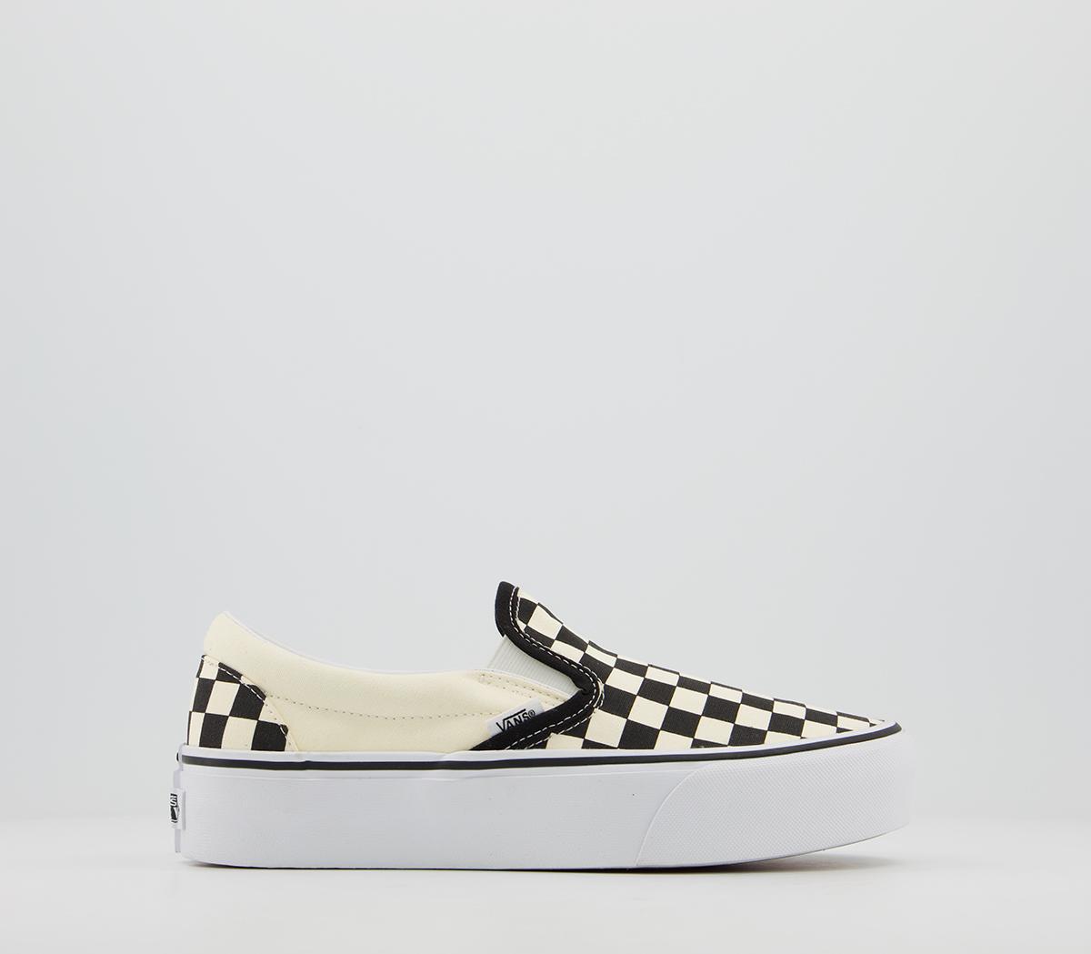 black and white checkered vans size 3