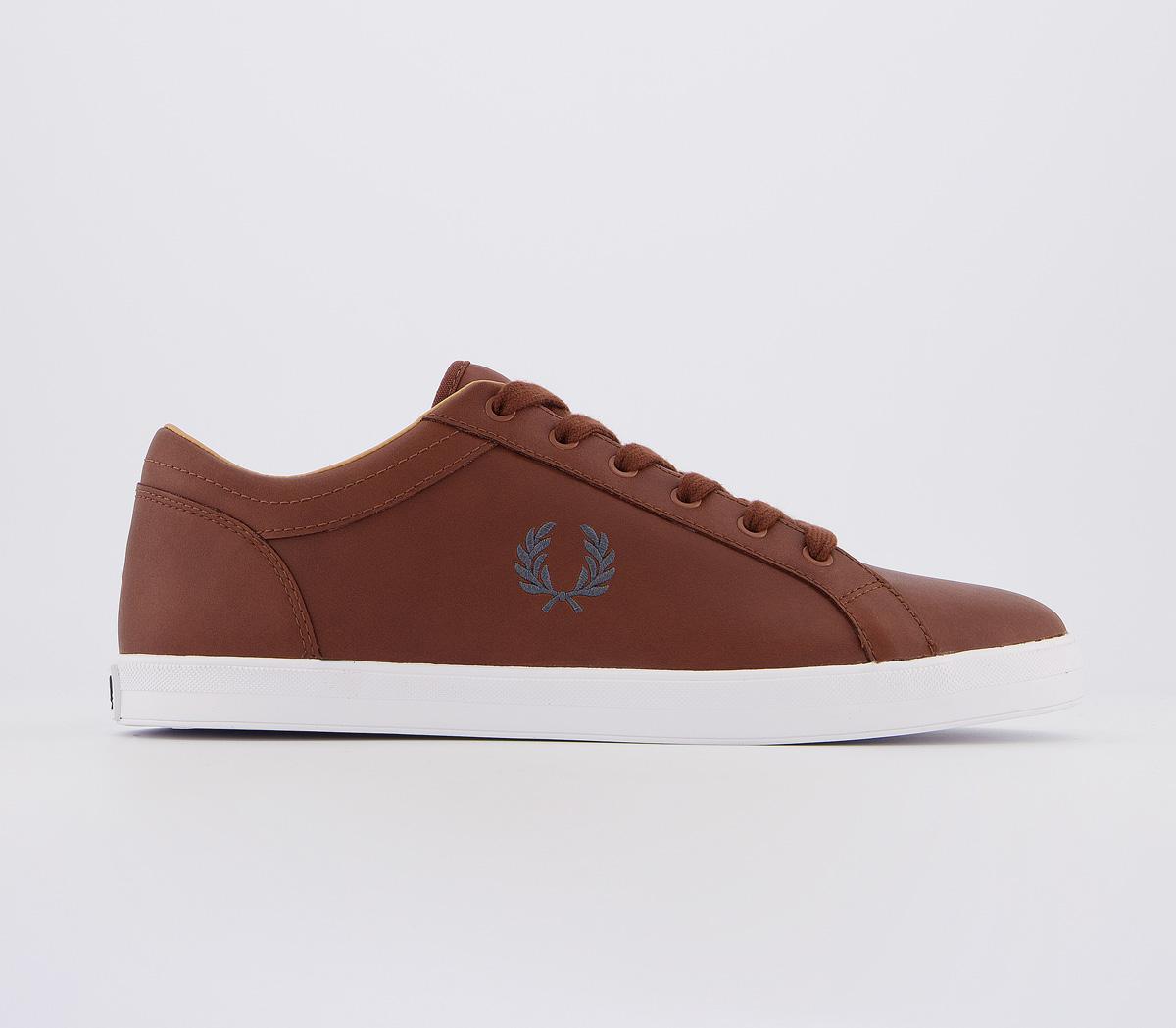 Fred Perry Baseline Tan Charcoal - His trainers