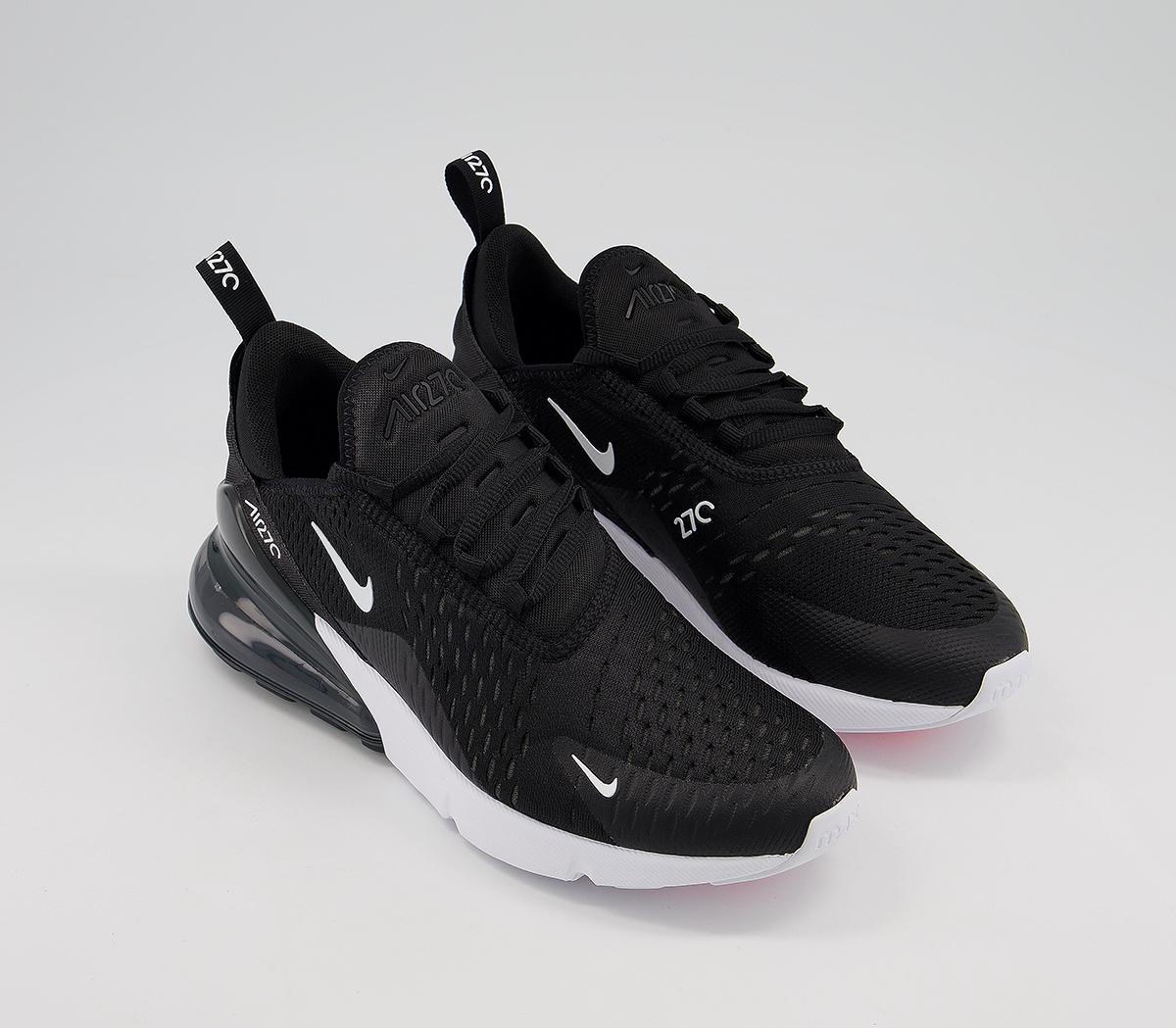 Nike Air Max 270 Trainers Black White - His trainers