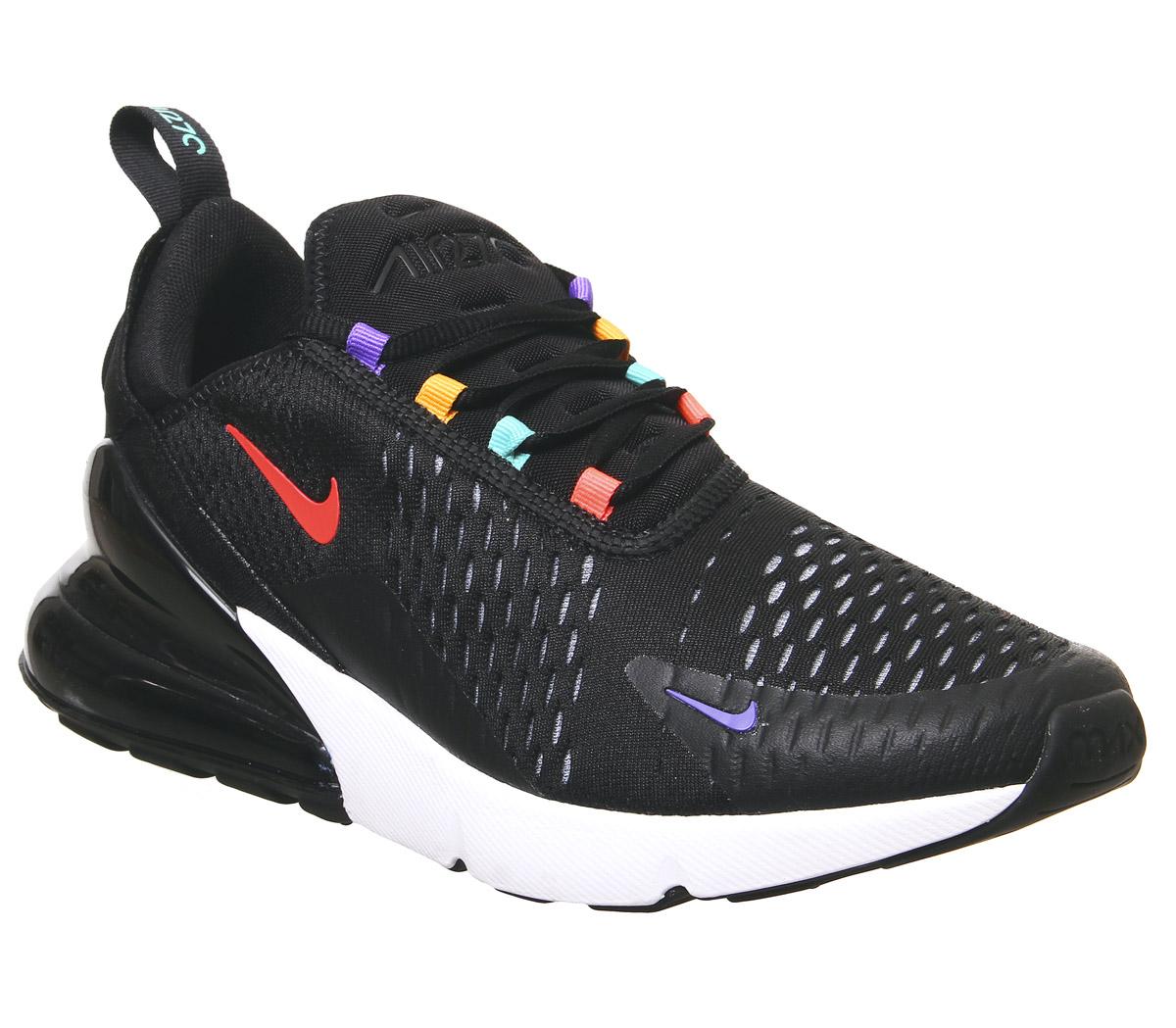 Nike Air Max 270 Trainers Black Flash 