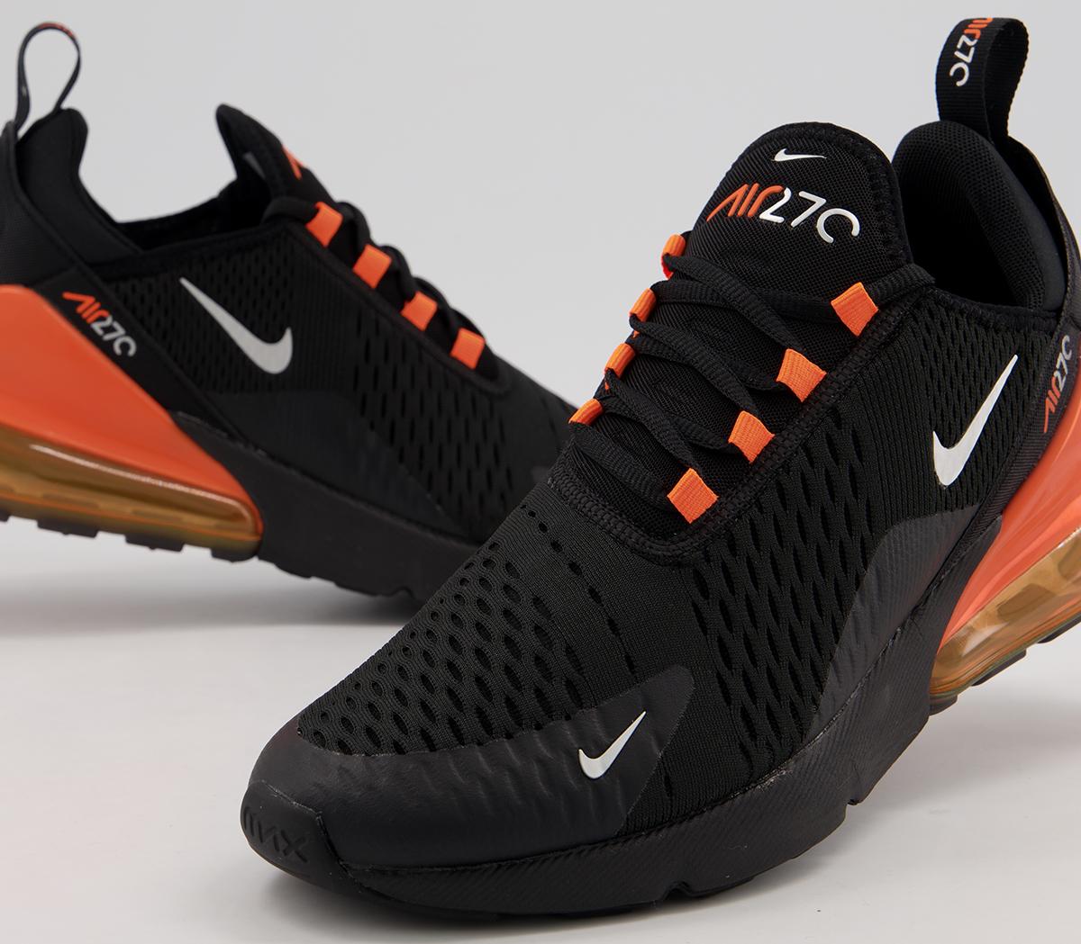 air max 270 black and orange