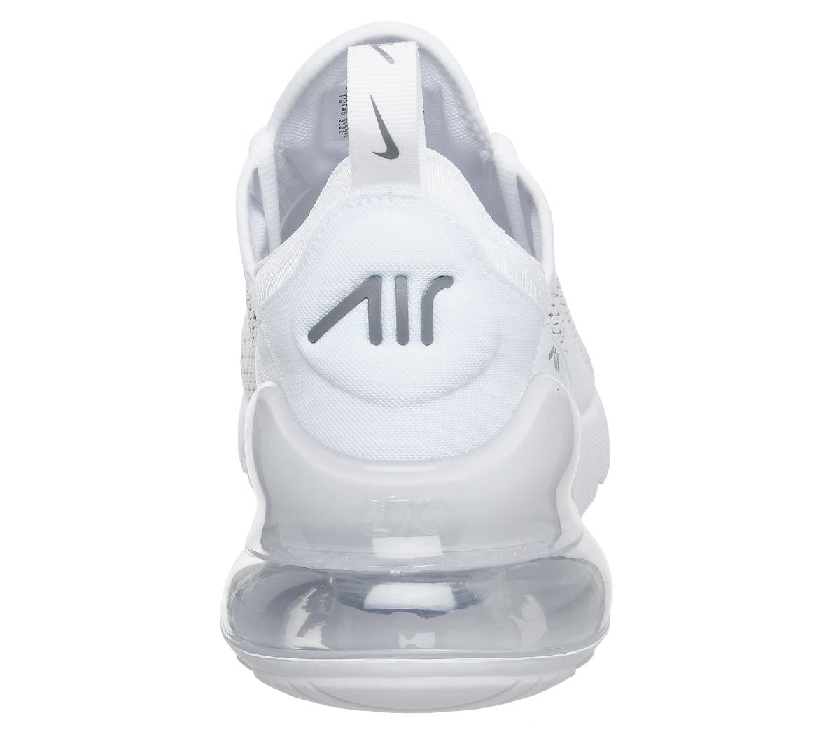 nike air max 270 trainers white white pure platinum light