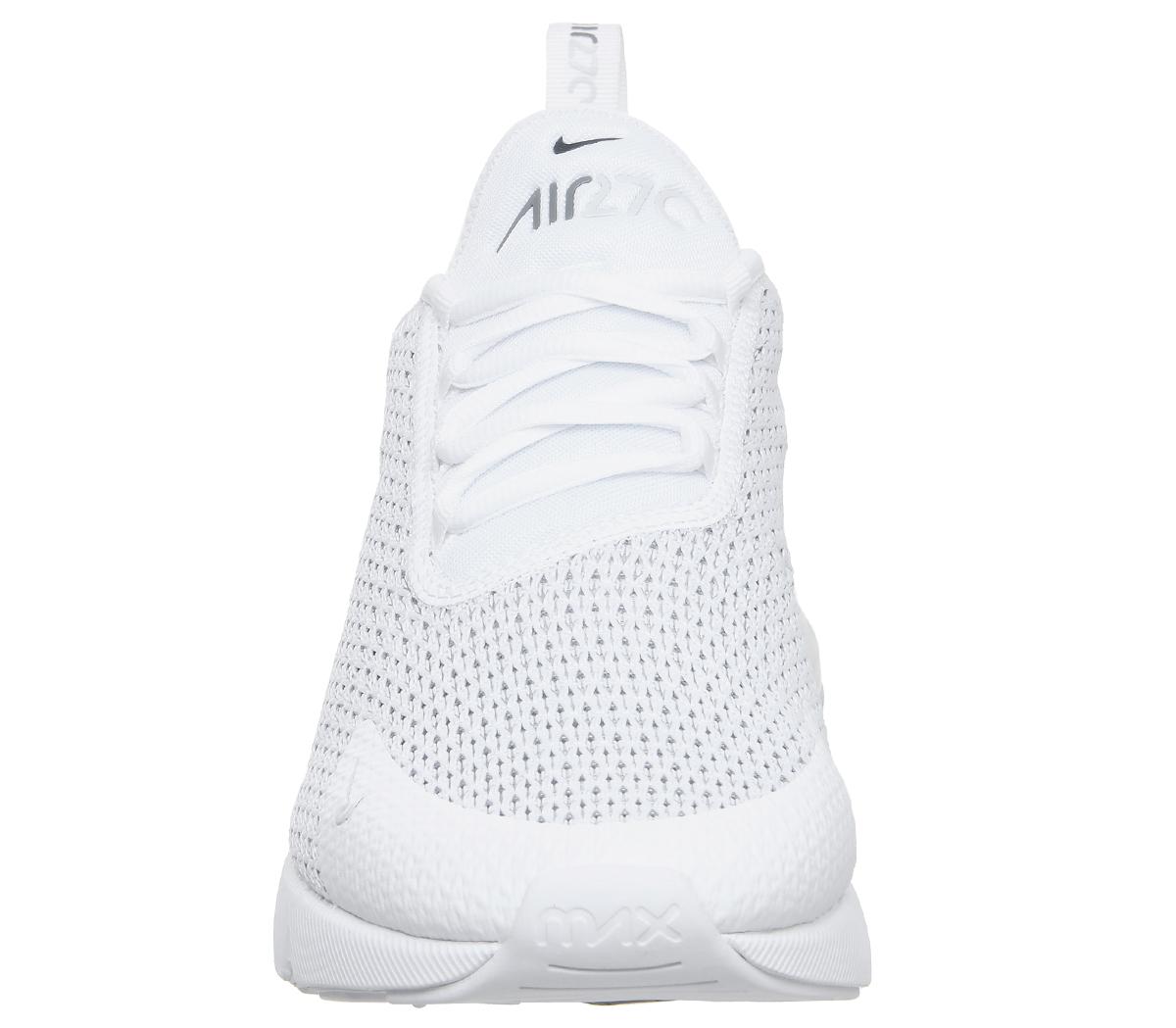 nike air max 270 trainers white white pure platinum light