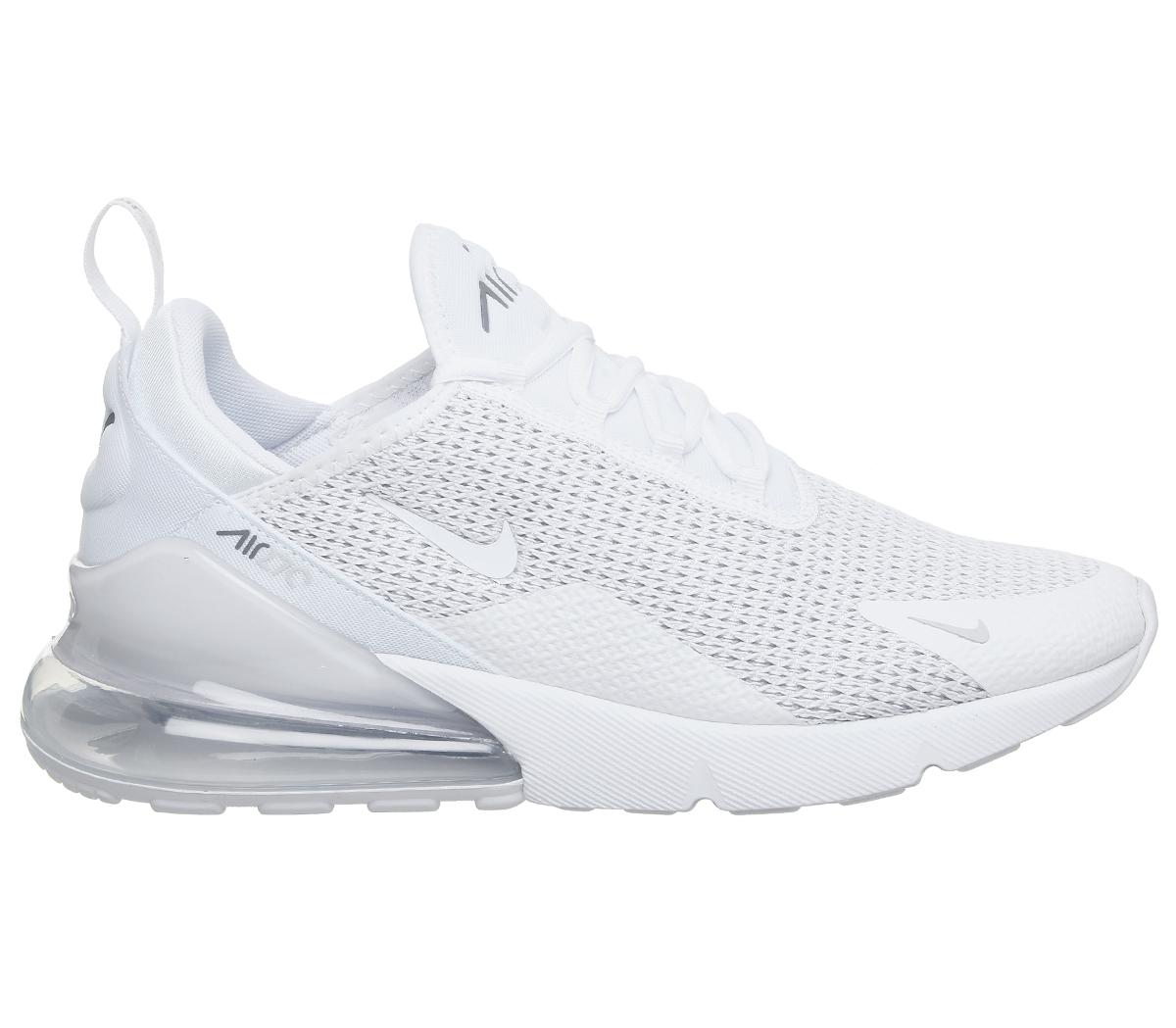 nike air max 270 trainers white white pure platinum light