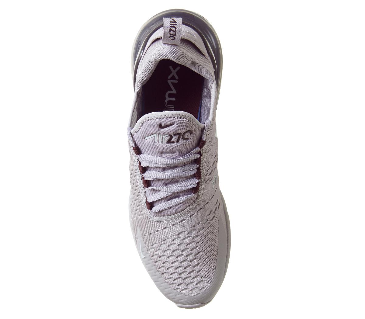 nike air max 270 trainers atmosphere grey silver burgundy crush