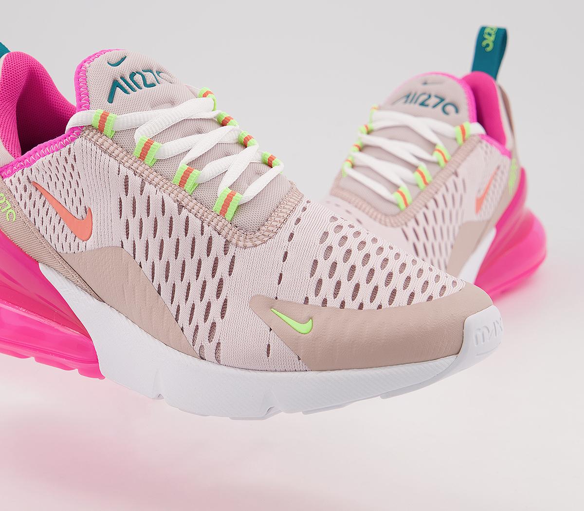 Nike Air Max 270 Trainers Barely Rose Atomic Pink - Hers trainers