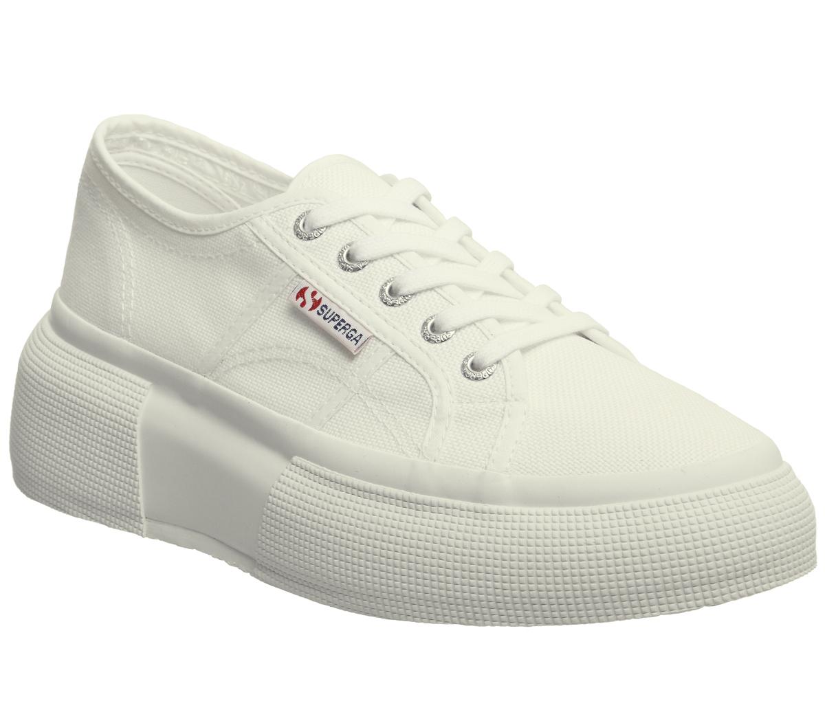 superga white womens trainers