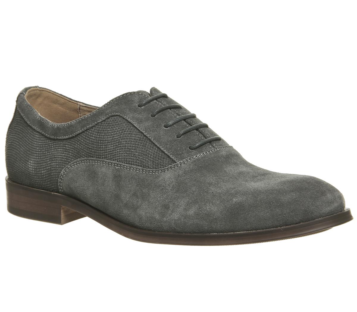 grey suede oxfords