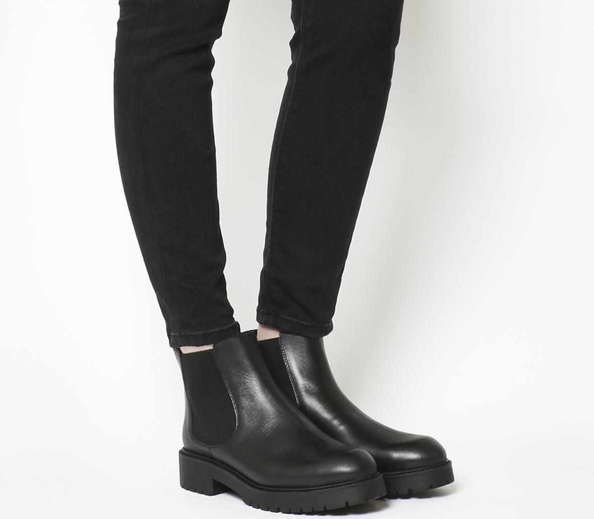 cleated chelsea ankle boots