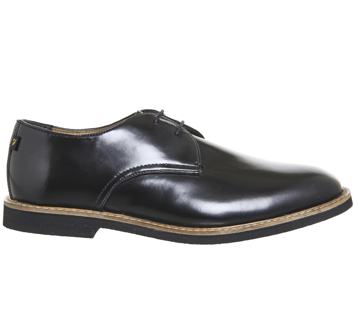 Farah Saint Lace Up Black Hi Shine Men’s Smart Shoes