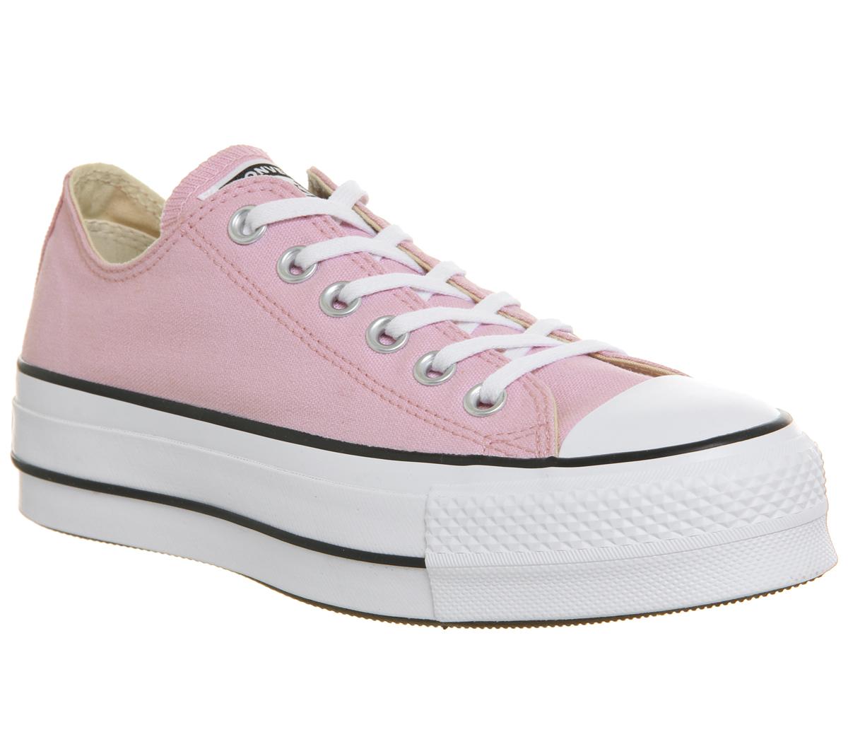 all star leather lift trainers off white