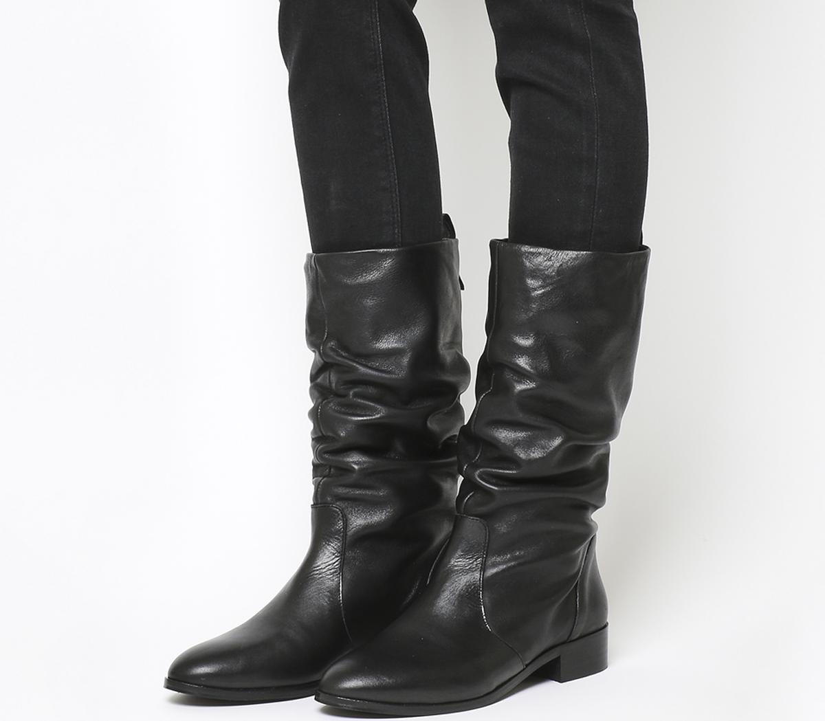 Office Knoxville Ruched Calf Boots 