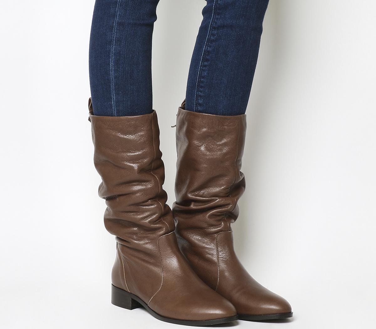 leather calf boots uk