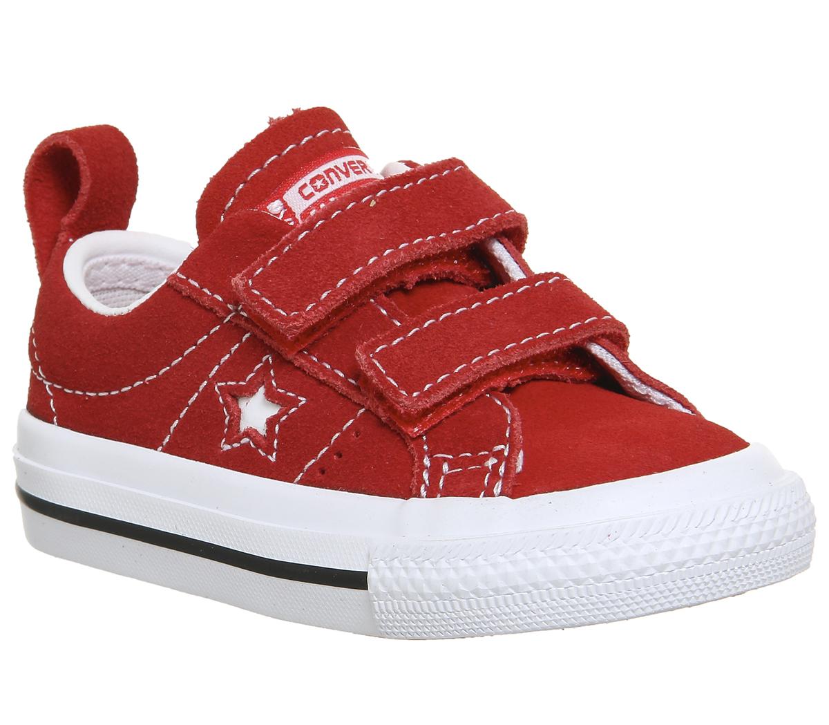infant red trainers