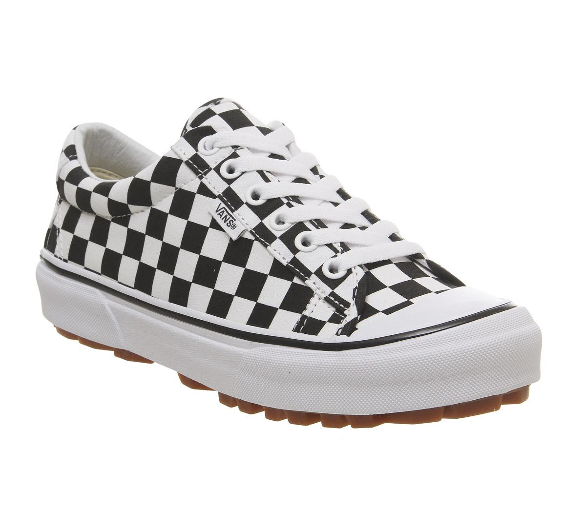 vans style 29 checkerboard & true white womens shoes