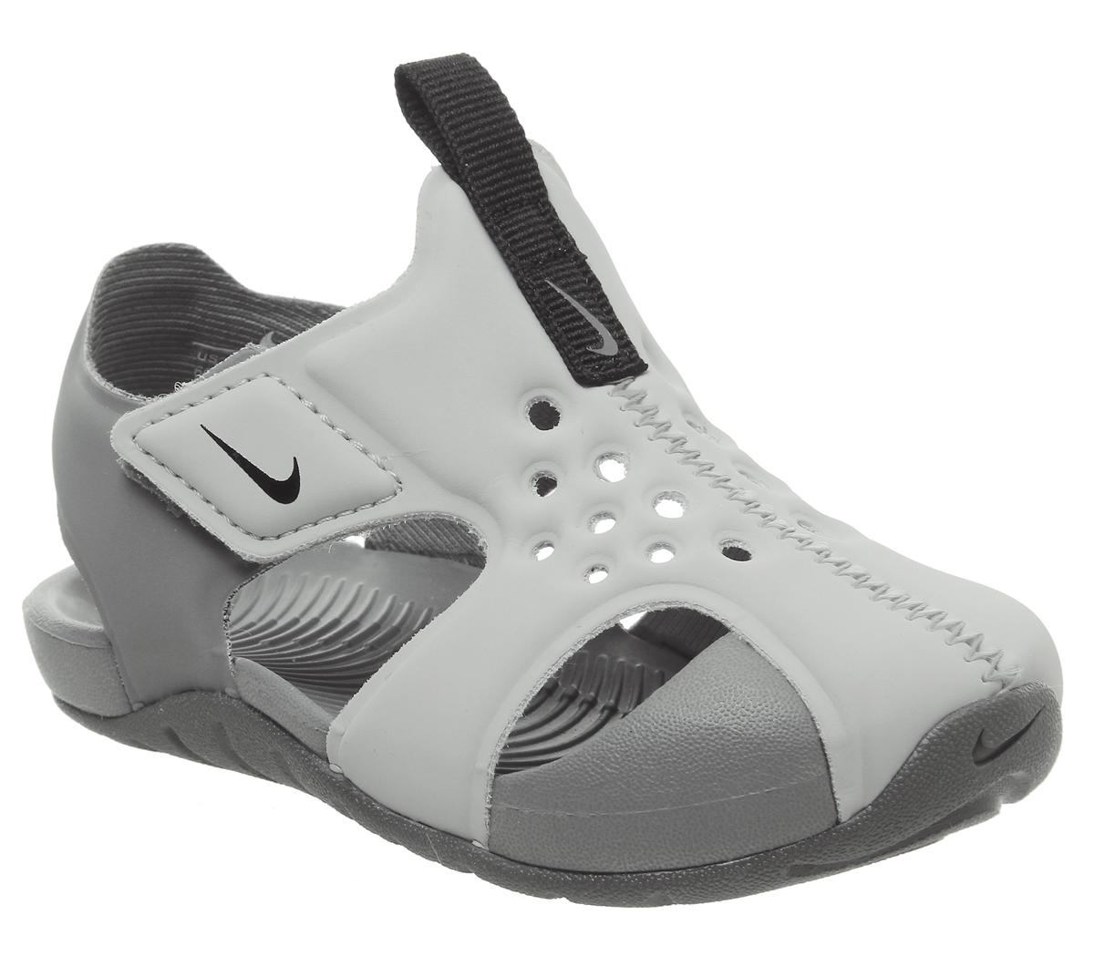 grey nike sandals