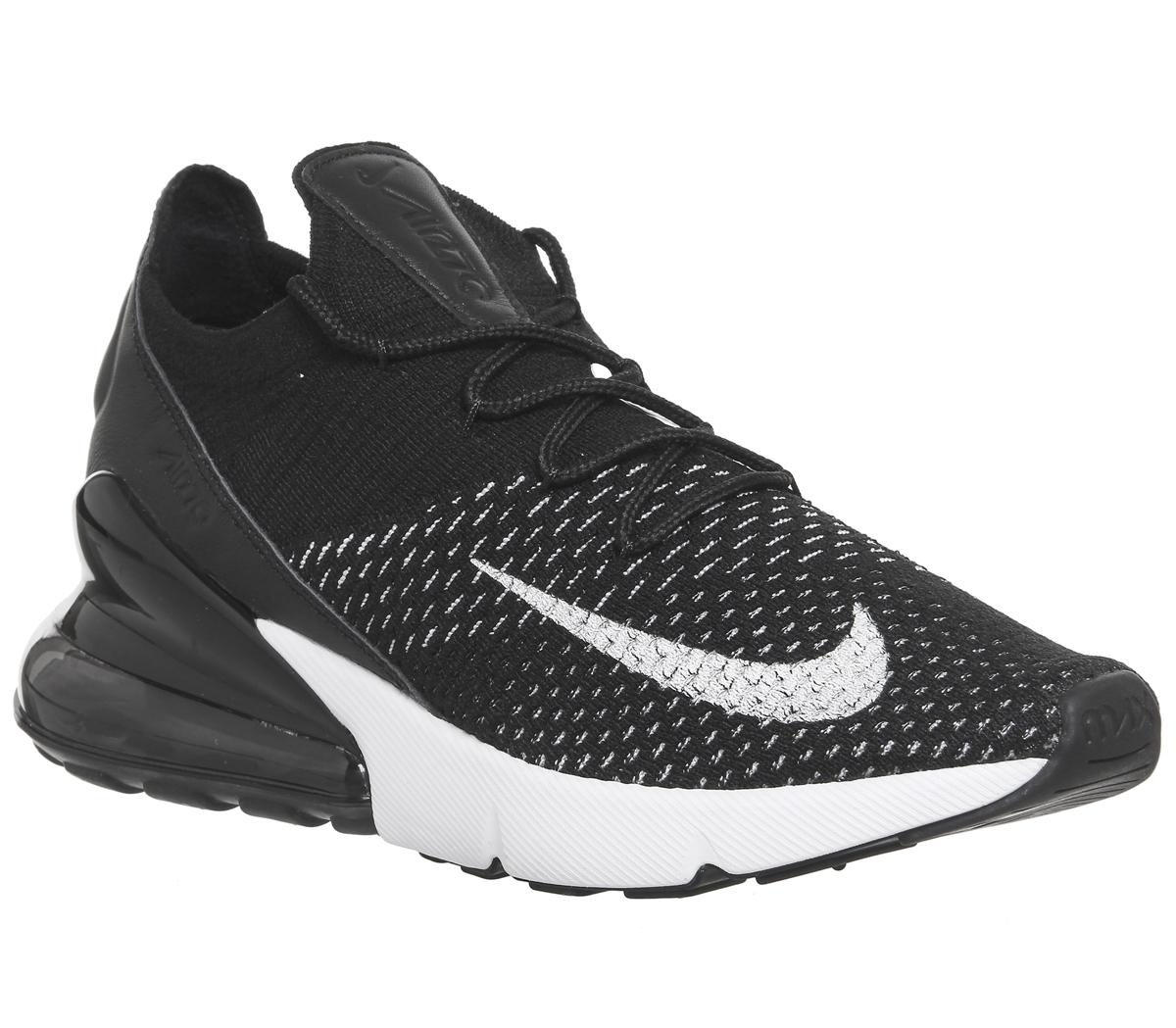 nike air max 270 flyknit black grey