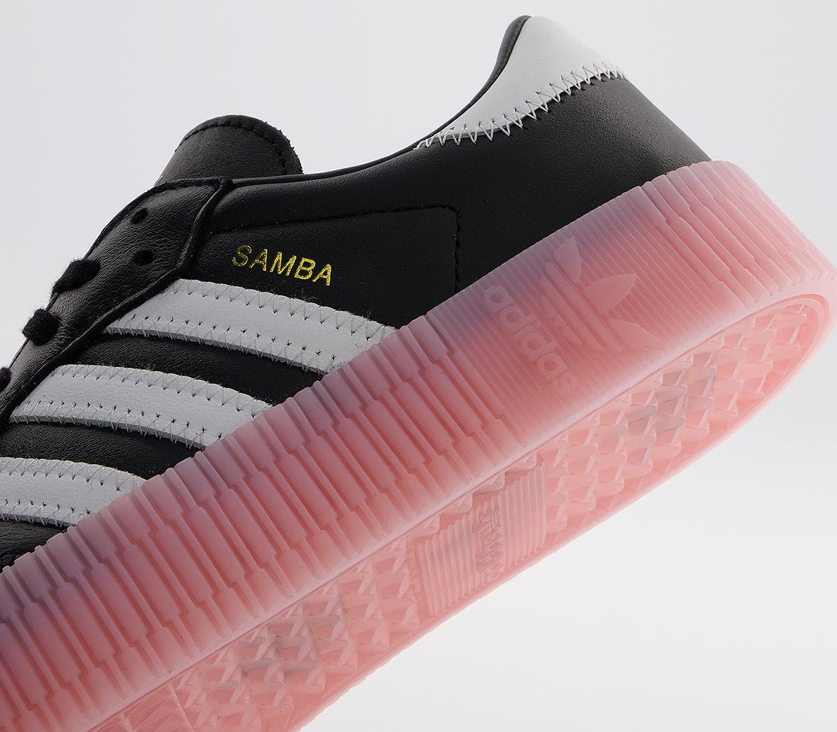 adidas Samba Rose Trainers Black White True Pink - Hers trainers