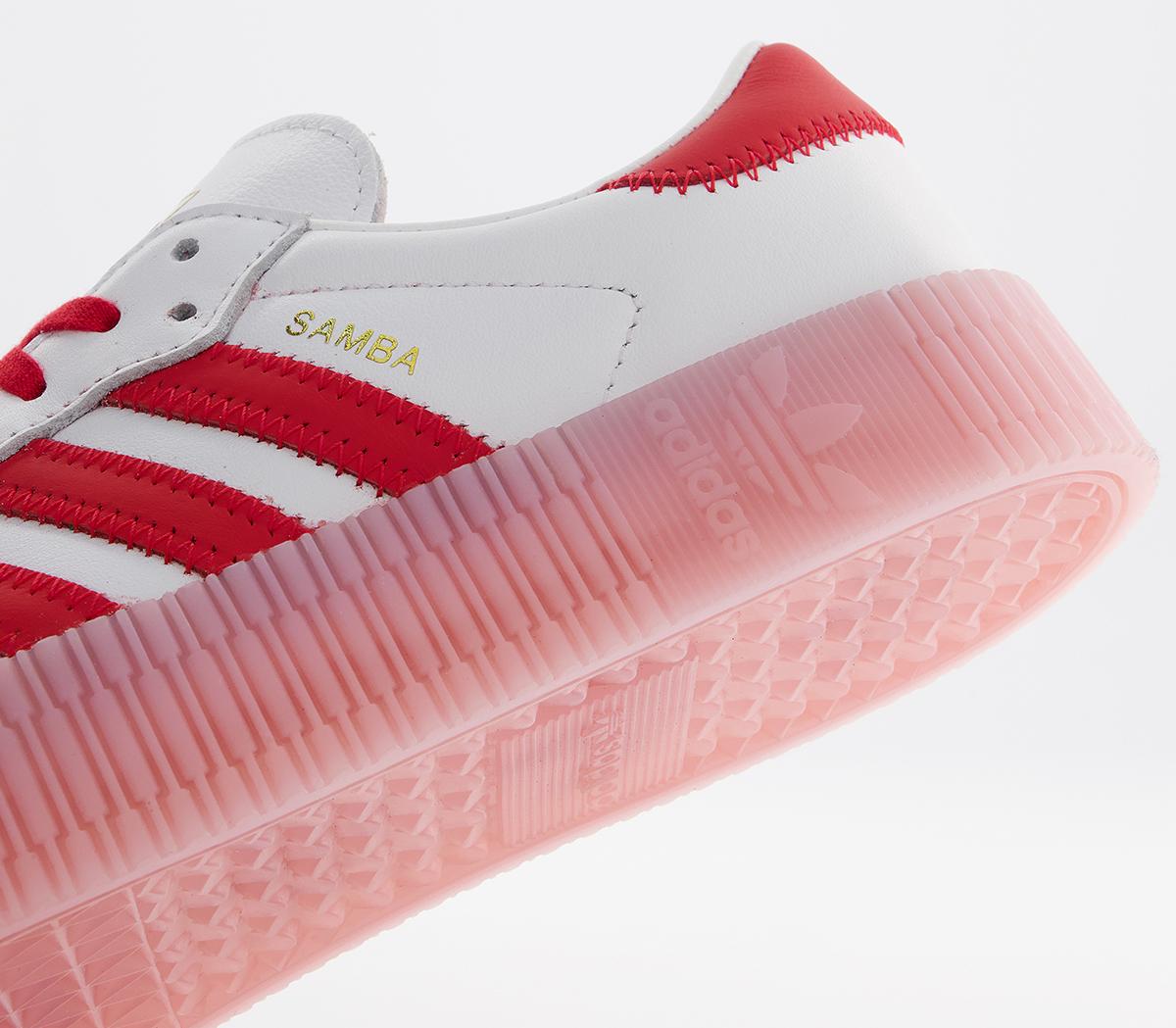 True Samba adidas Samba Rose Trainers White Red True Pink - Hers trainers
