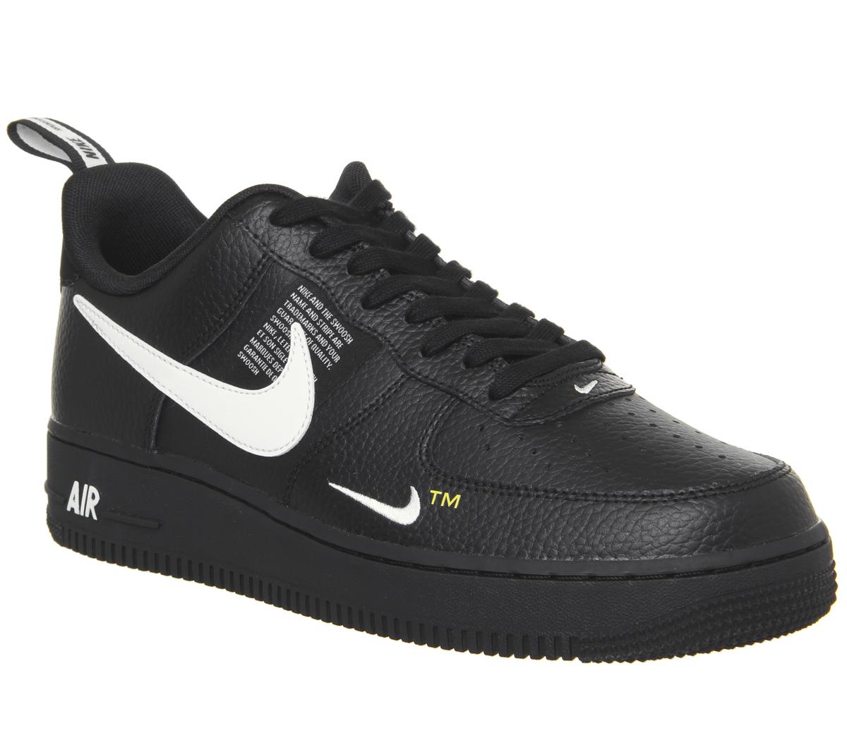 white & black air force 1 07 lv8 utility trainers