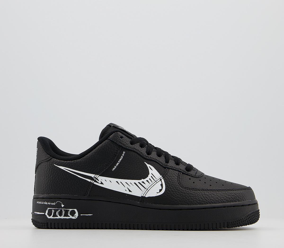 nike air force one with black tick