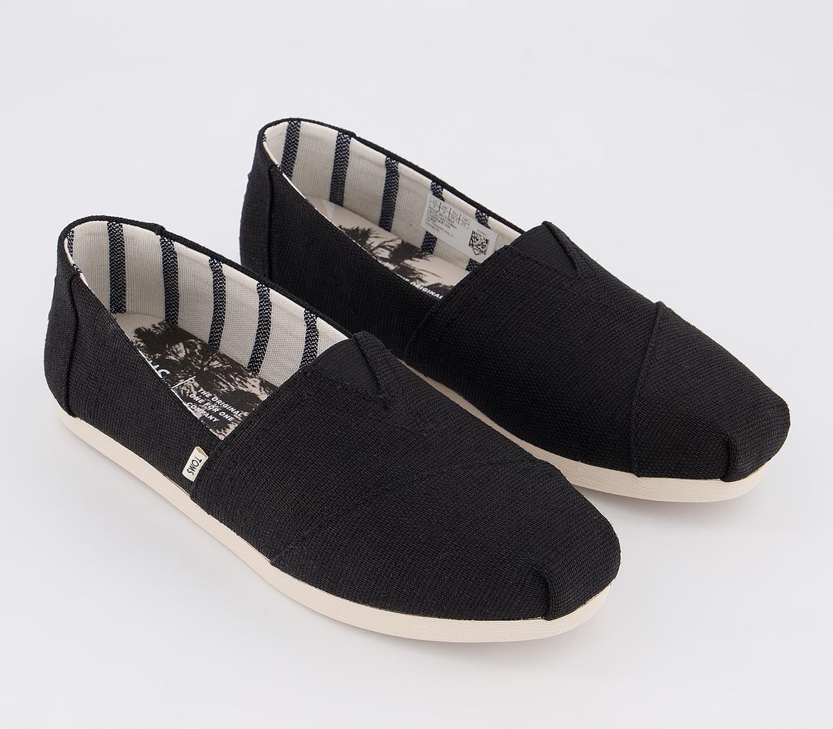 TOMS Alpargata Flats Black Heritage - Flat Shoes for Women