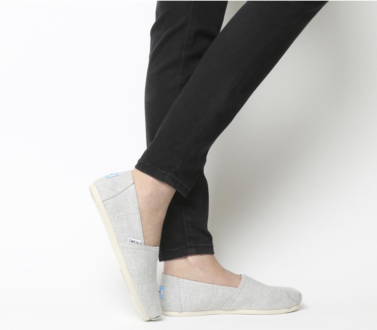 toms drizzle grey canvas