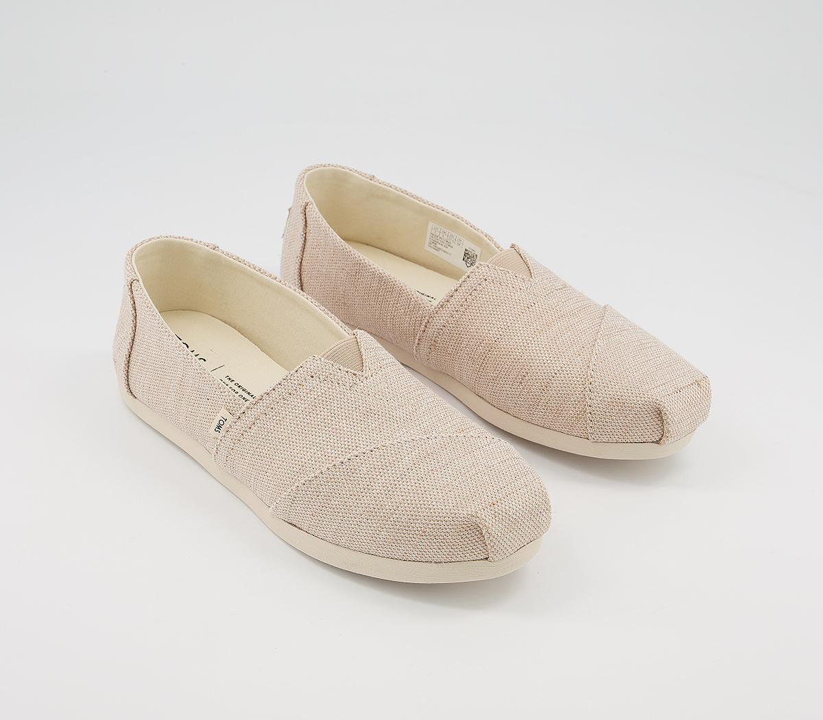 TOMS Alpargata Natural Metallic Woven - Flat Shoes for Women